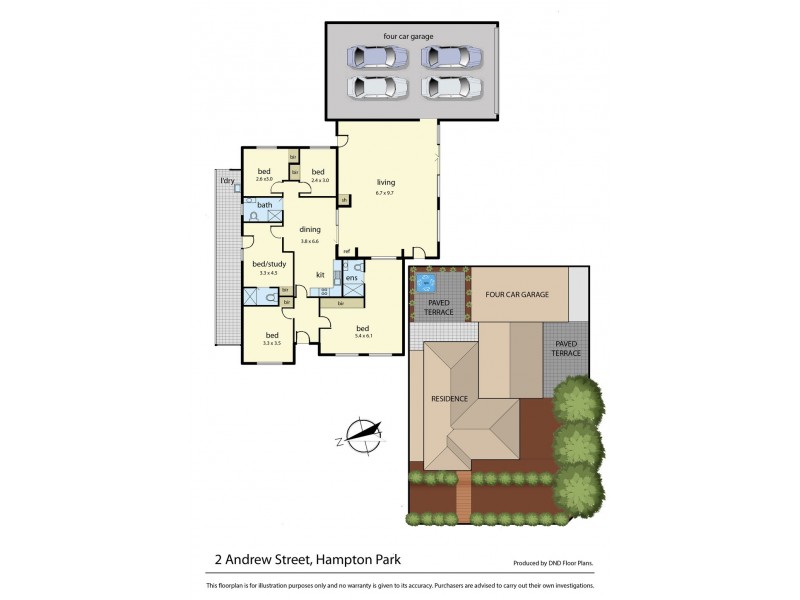 2 Andrew Street, Hampton Park VIC 3976 Floorplan