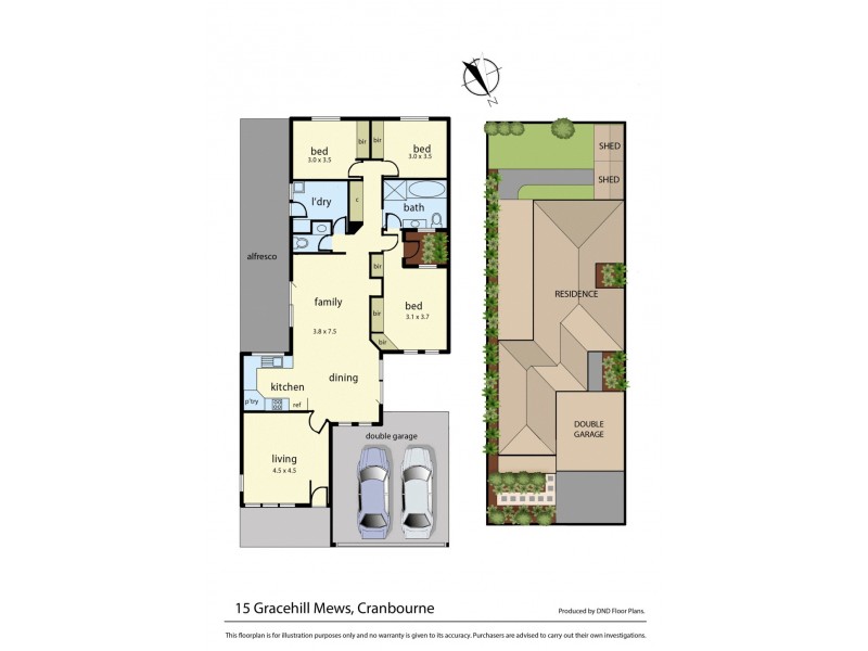 15 Gracehill Mews, Cranbourne VIC 3977 Floorplan
