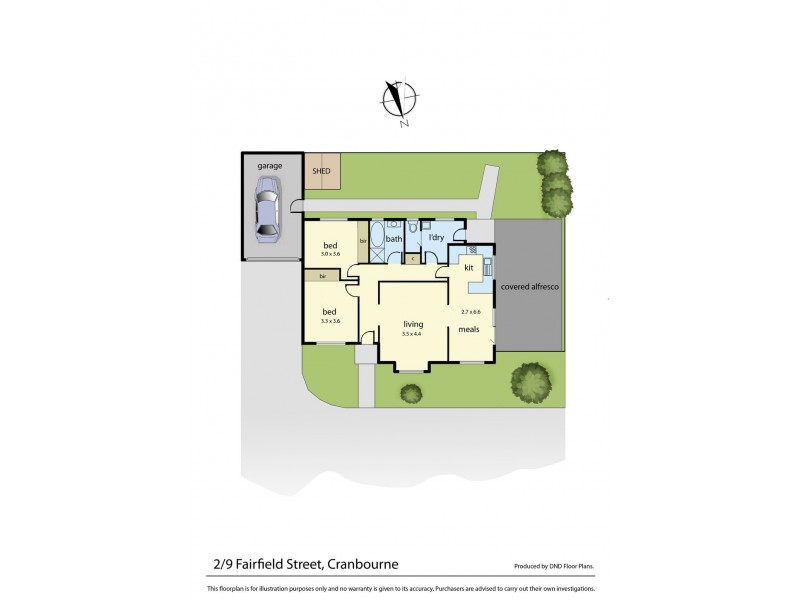 2/9 Fairfield Street, Cranbourne VIC 3977 Floorplan