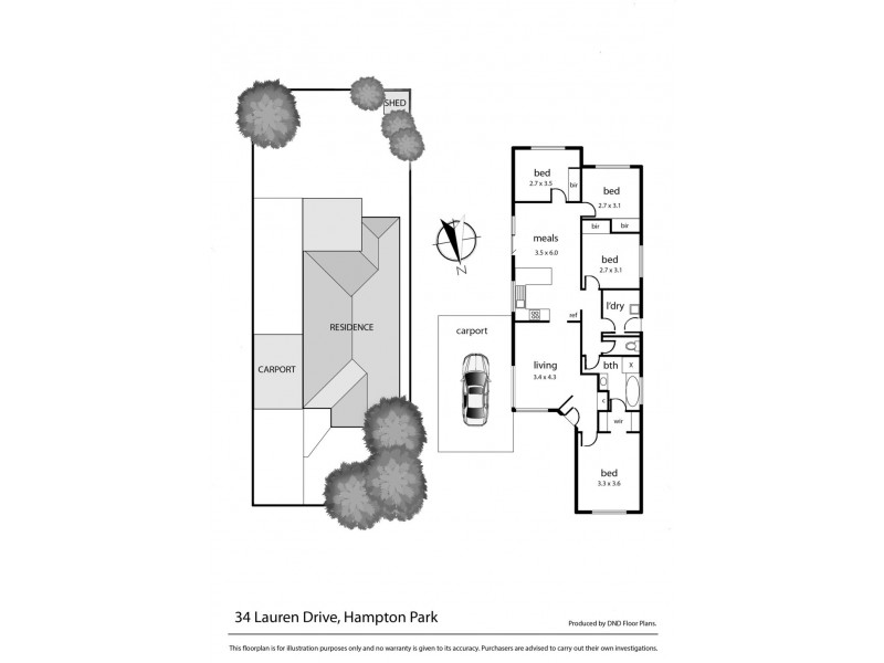 34 Lauren Drive, Hampton Park VIC 3976 Floorplan