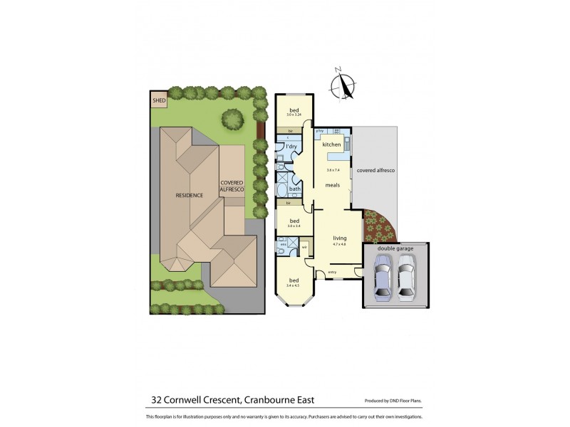 32 Cornwell Crescent, Cranbourne East VIC 3977 Floorplan