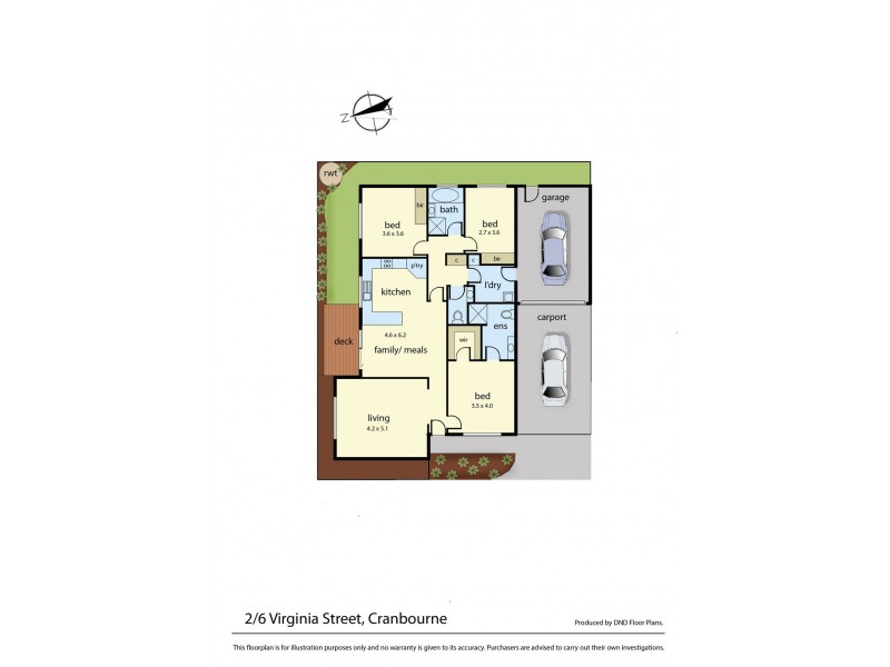 2/6 Virginia Street, Cranbourne VIC 3977 Floorplan