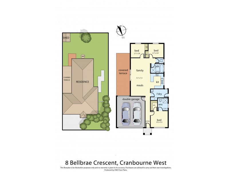8 Bellbrae Crescent, Cranbourne West VIC 3977 Floorplan