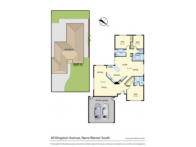 60 Kingston Avenue, Narre Warren South VIC 3805 Floorplan