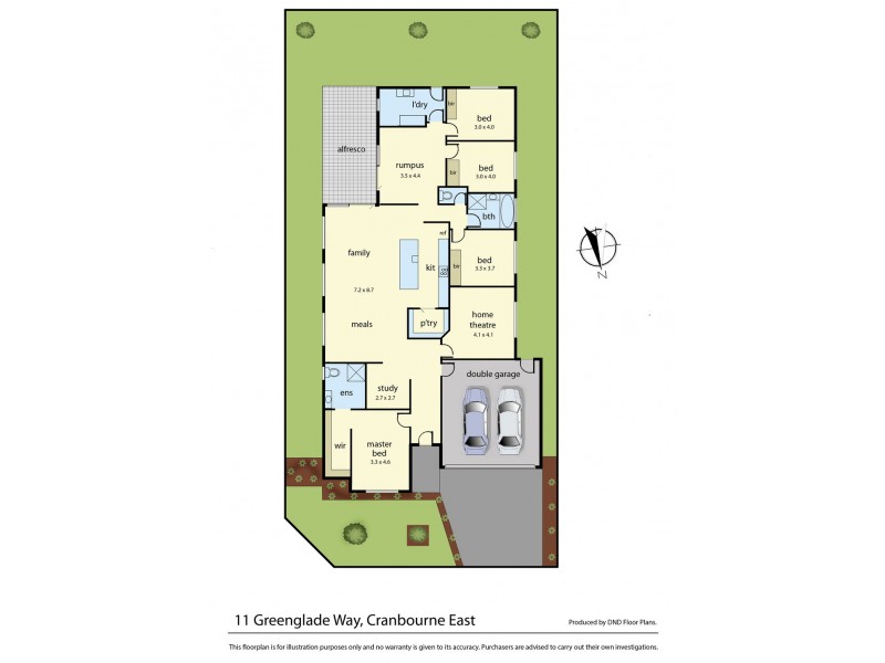 11 Greenglade Way, Cranbourne East VIC 3977 Floorplan