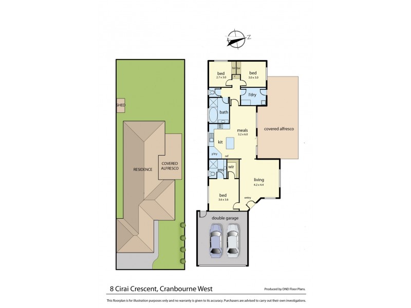 8 Cirai Crescent, Cranbourne West VIC 3977 Floorplan