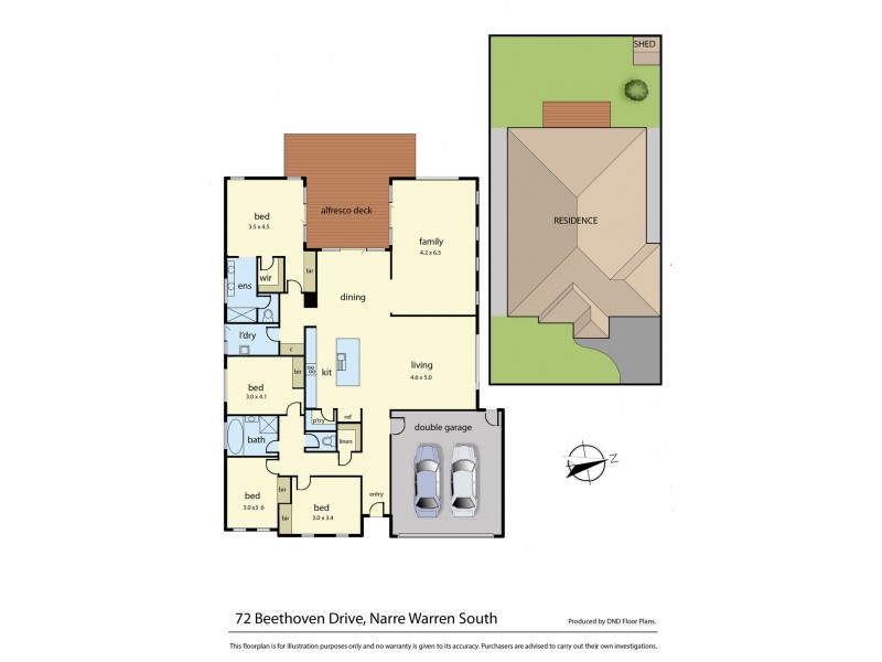 72 Beethoven Drive, Narre Warren South VIC 3805 Floorplan