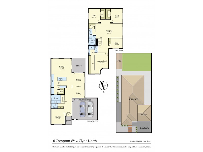 6 Compton Way, Clyde North VIC 3978 Floorplan