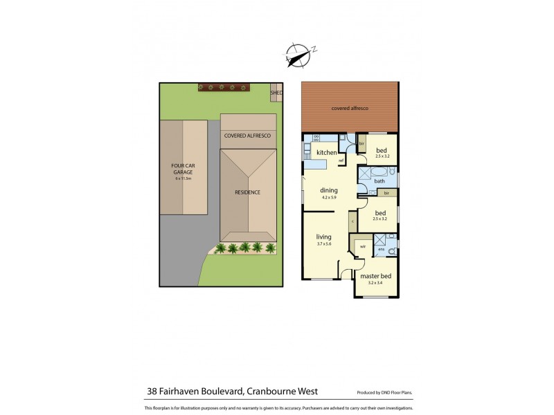 38 Fairhaven Boulevard, Cranbourne West VIC 3977 Floorplan