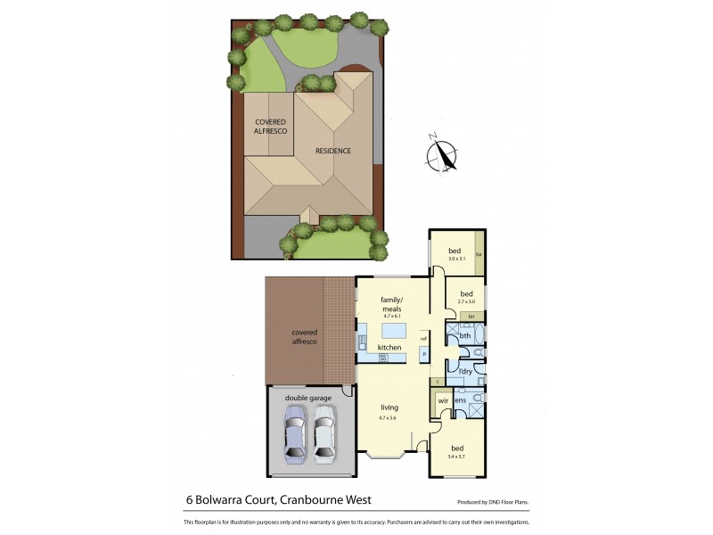 6 Bolwarra Court, Cranbourne West VIC 3977 Floorplan