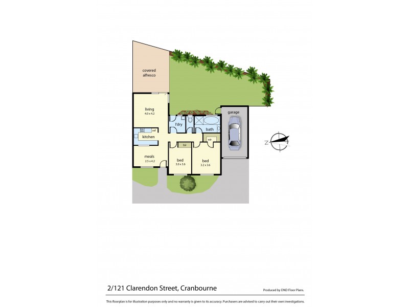 2/121 Clarendon Street, Cranbourne VIC 3977 Floorplan