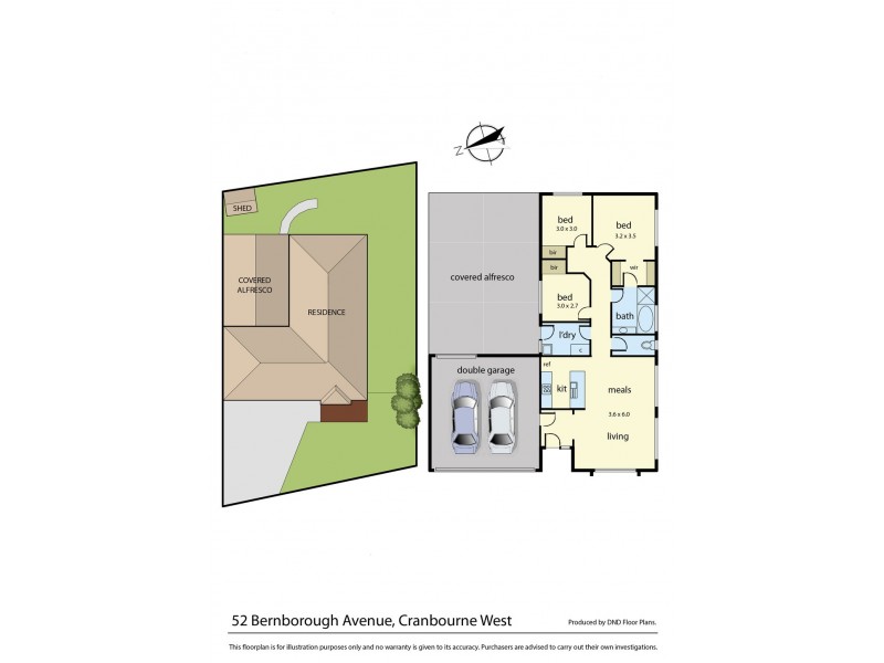 52 Bernborough Avenue, Cranbourne West VIC 3977 Floorplan