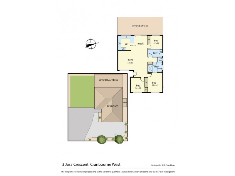 3 Jasa Crescent, Cranbourne West VIC 3977 Floorplan