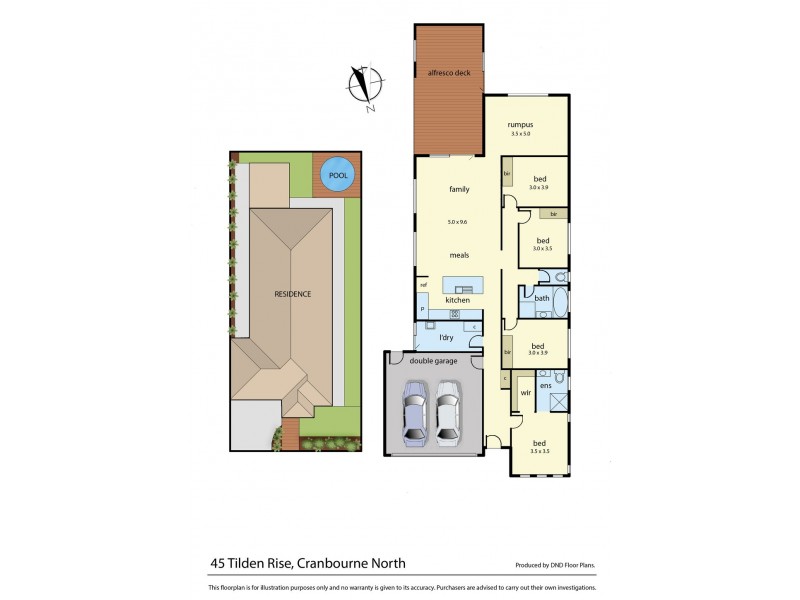 45 Tilden Rise, Cranbourne North VIC 3977 Floorplan