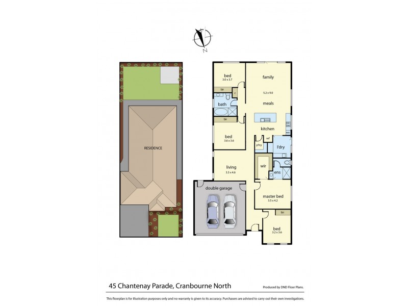 45 Chantenay Parade, Cranbourne North VIC 3977 Floorplan