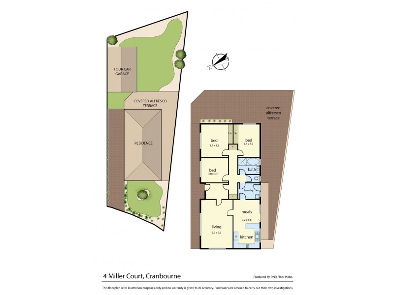 4 Miller Court, Cranbourne VIC 3977 Floorplan