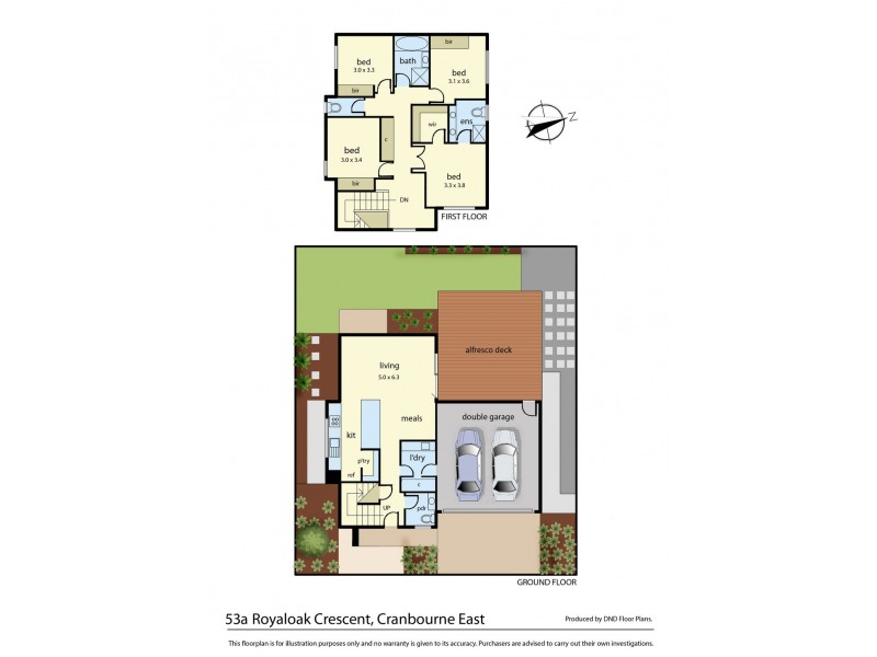 53a Royaloak Crescent, Cranbourne East VIC 3977 Floorplan