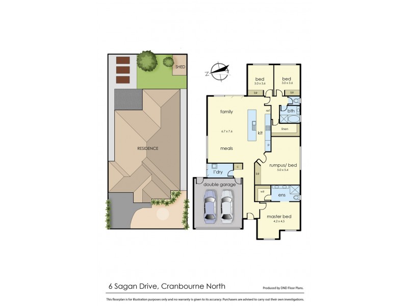6 Sagan Drive, Cranbourne North VIC 3977 Floorplan