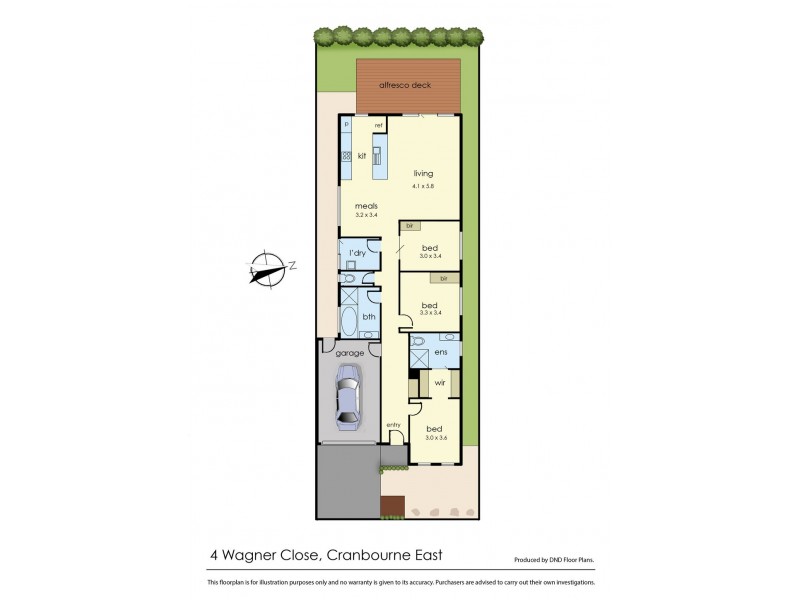 4 Wagner Close, Cranbourne East VIC 3977 Floorplan