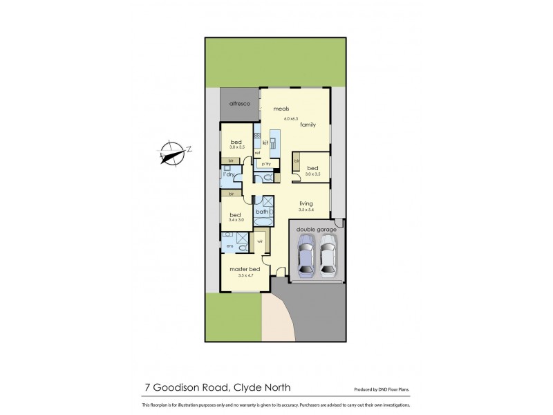 7 Goodison Road, Clyde North VIC 3978 Floorplan
