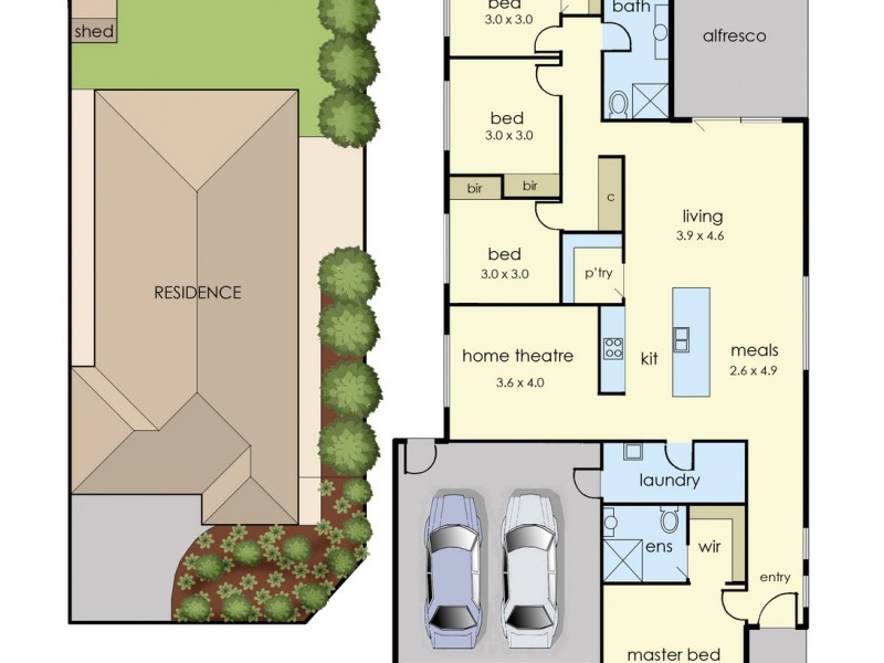 2 Bristol Drive, Cranbourne North VIC 3977 Floorplan