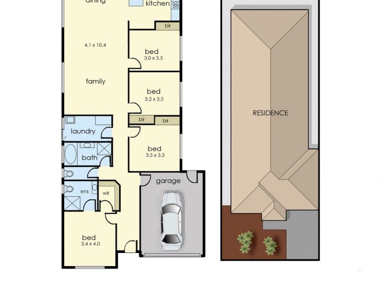 54 Elmtree Crescent, Clyde North VIC 3978 Floorplan