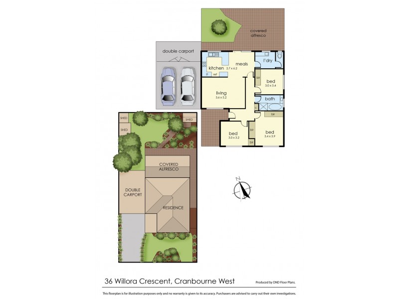 36 Willora Crescent, Cranbourne West VIC 3977 Floorplan