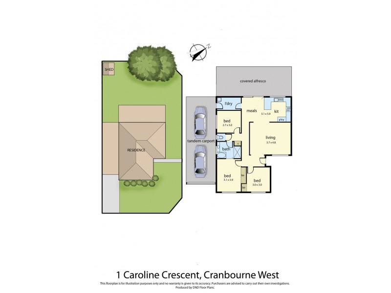 1 Caroline Crescent, Cranbourne West VIC 3977 Floorplan