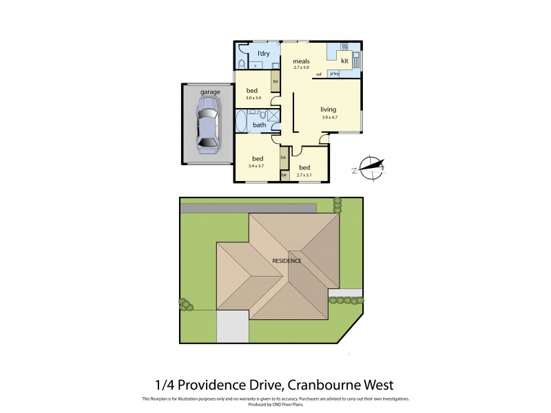 1/4 Providence Drive, Cranbourne West VIC 3977 Floorplan