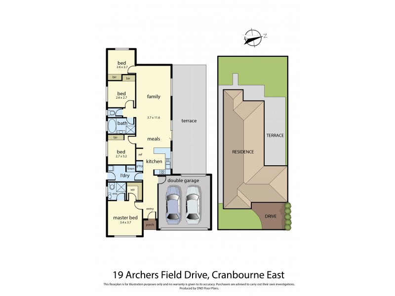 19 Archers Field Drive, Cranbourne East VIC 3977 Floorplan