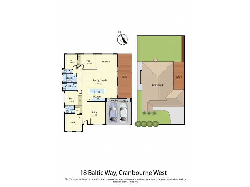 18 Baltic Way, Cranbourne West VIC 3977 Floorplan