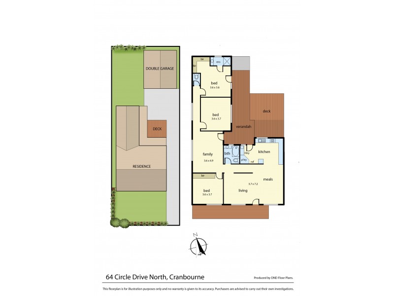 64 Circle Drive North, Cranbourne VIC 3977 Floorplan