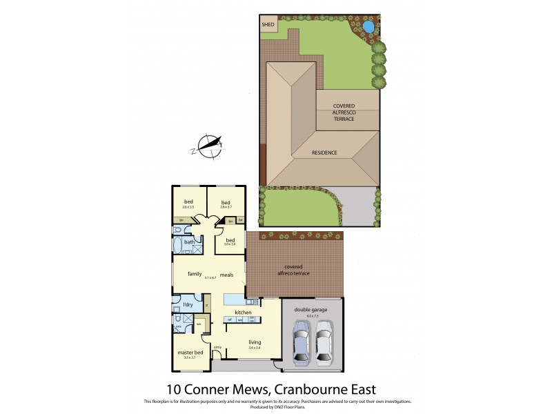 10 Connor Mews, Cranbourne East VIC 3977 Floorplan