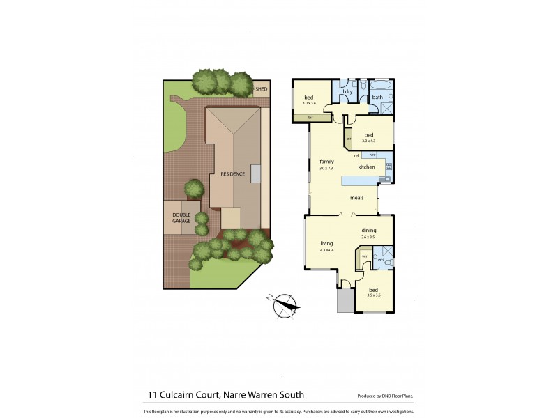 11 Culcairn Court, Narre Warren South VIC 3805 Floorplan