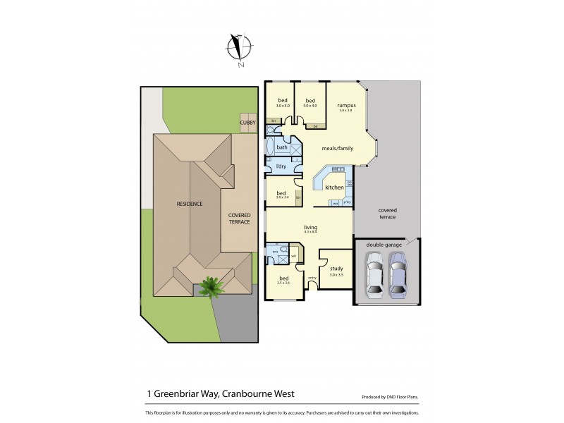 1 Greenbriar Way, Cranbourne West VIC 3977 Floorplan