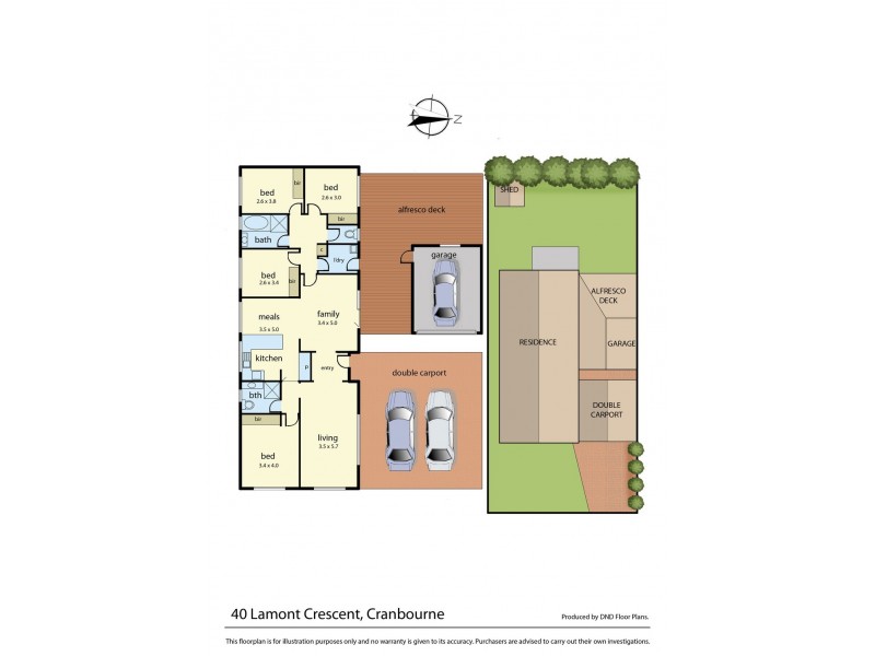 40 Lamont Crescent, Cranbourne VIC 3977 Floorplan