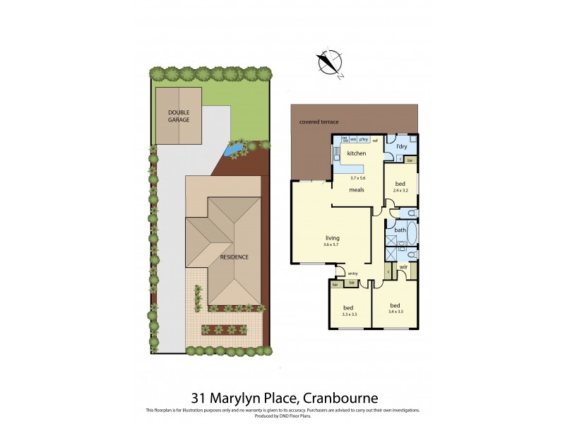 31 Marylyn Place, Cranbourne VIC 3977 Floorplan