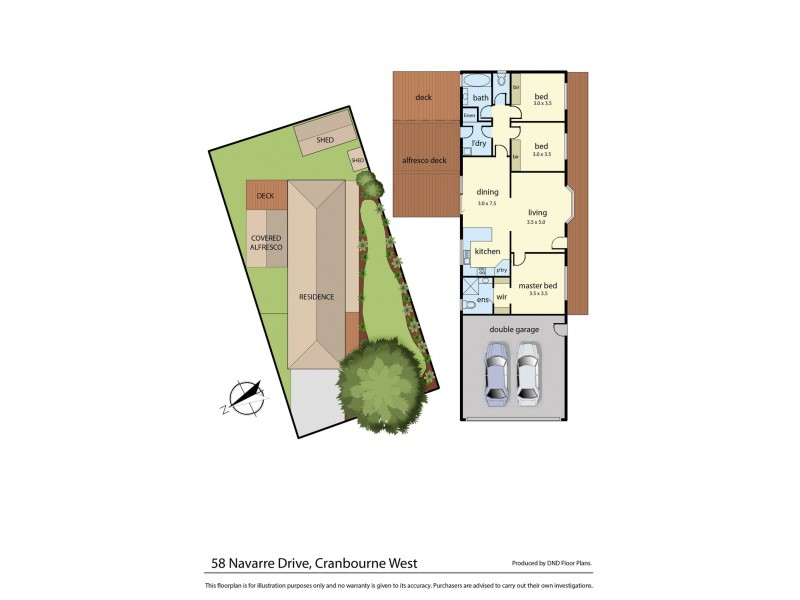 58 Navarre Drive, Cranbourne West VIC 3977 Floorplan