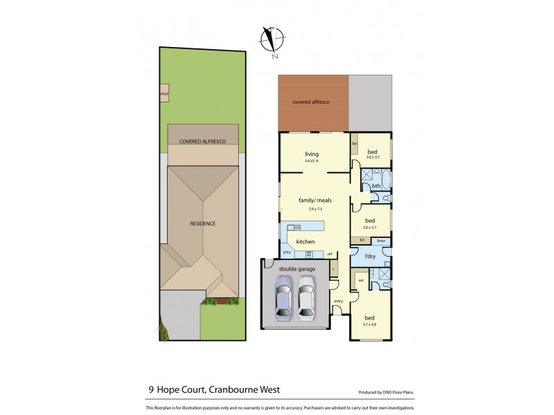 9 Hope Court, Cranbourne West VIC 3977 Floorplan