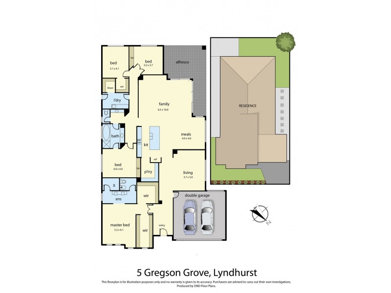 5 Gregson Grove, Lyndhurst VIC 3975 Floorplan