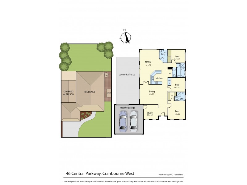 46 Central Parkway, Cranbourne West VIC 3977 Floorplan