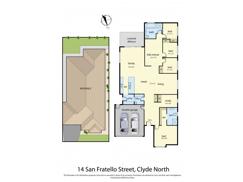 14 San Fratello Street, Clyde North VIC 3978 Floorplan