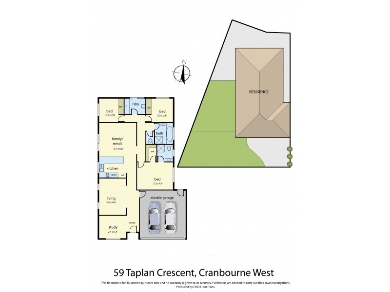 59 Taplan Crescent, Cranbourne West VIC 3977 Floorplan