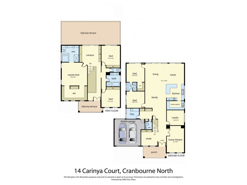14 Carinya Court, Cranbourne North VIC 3977 Floorplan