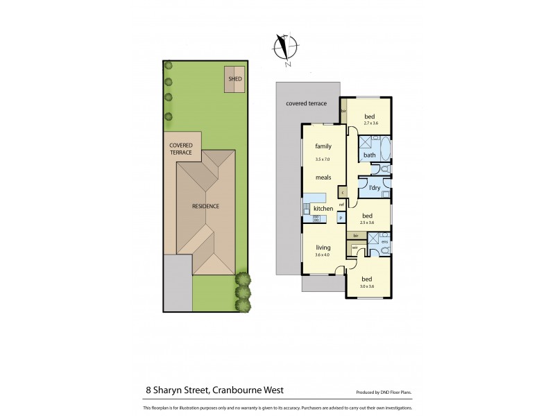 8 Sharyn Street, Cranbourne West VIC 3977 Floorplan