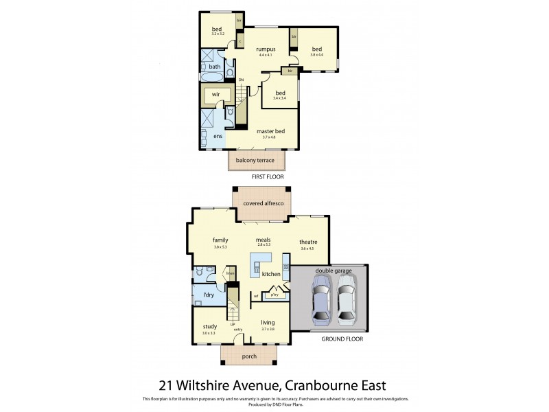 21 Wiltshire Avenue, Cranbourne East VIC 3977 Floorplan
