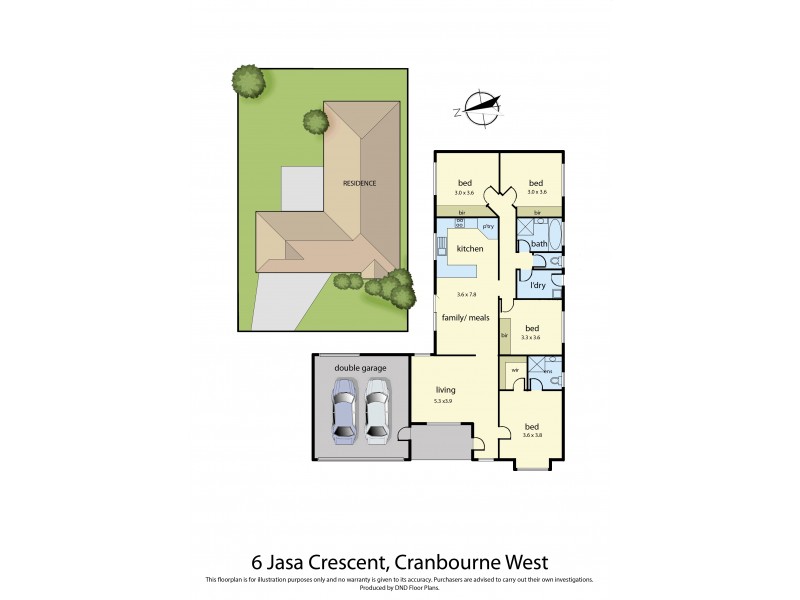 6 Jasa Crescent, Cranbourne West VIC 3977 Floorplan