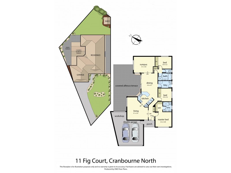 11 Fig Court, Cranbourne North VIC 3977 Floorplan