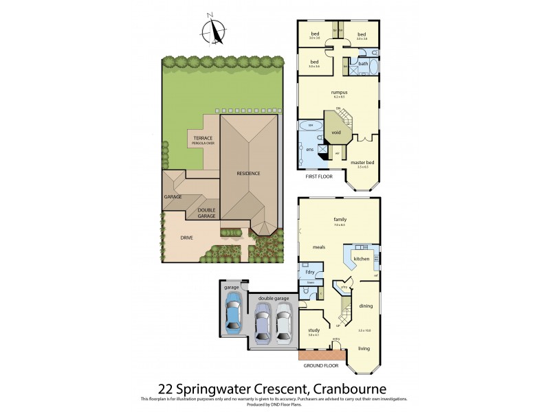 22 Springwater Crescent, Cranbourne VIC 3977 Floorplan