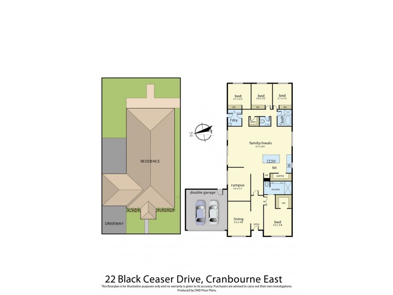 22 Black Caesar Drive, Cranbourne East VIC 3977 Floorplan